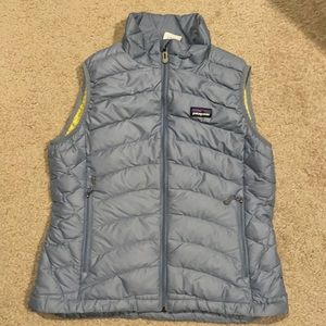 Patagonia Blue Grey Down Puffer Vest S